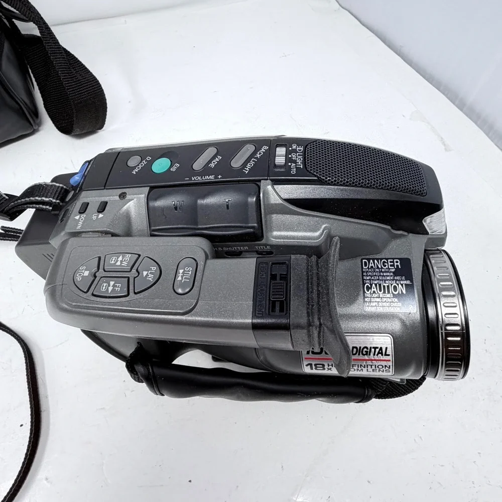 Panasonic Palmcorder PV-L650D VHS-C Camcorder Bundle AC Adapter Remote Tapes